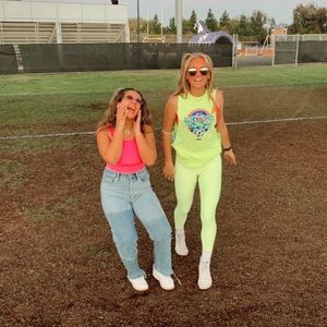 Neon yellow old navy tights